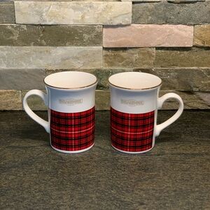 DRAMBUIE | Set of 2 | Tartan KilnCraft Promotional Mugs